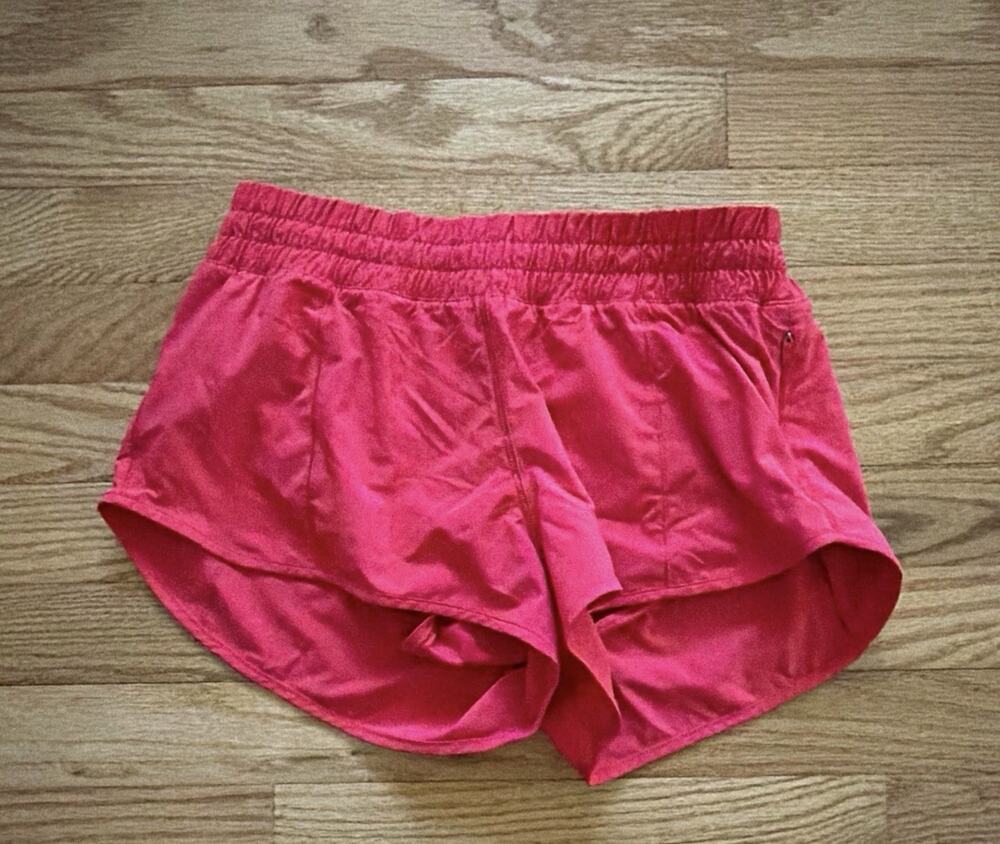 Oiselle Women's Pink Running & Jogging Athletic Shorts Drawstring Elastic Waist
